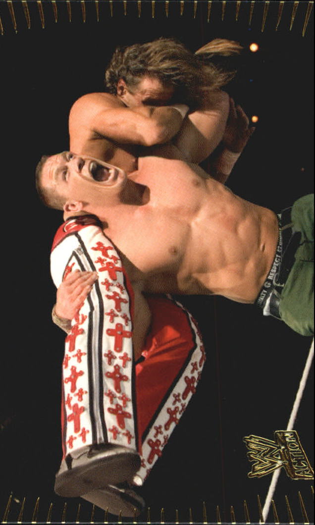 2007 Topps WWE Action #71 John Cena vs. Shawn Michaels
