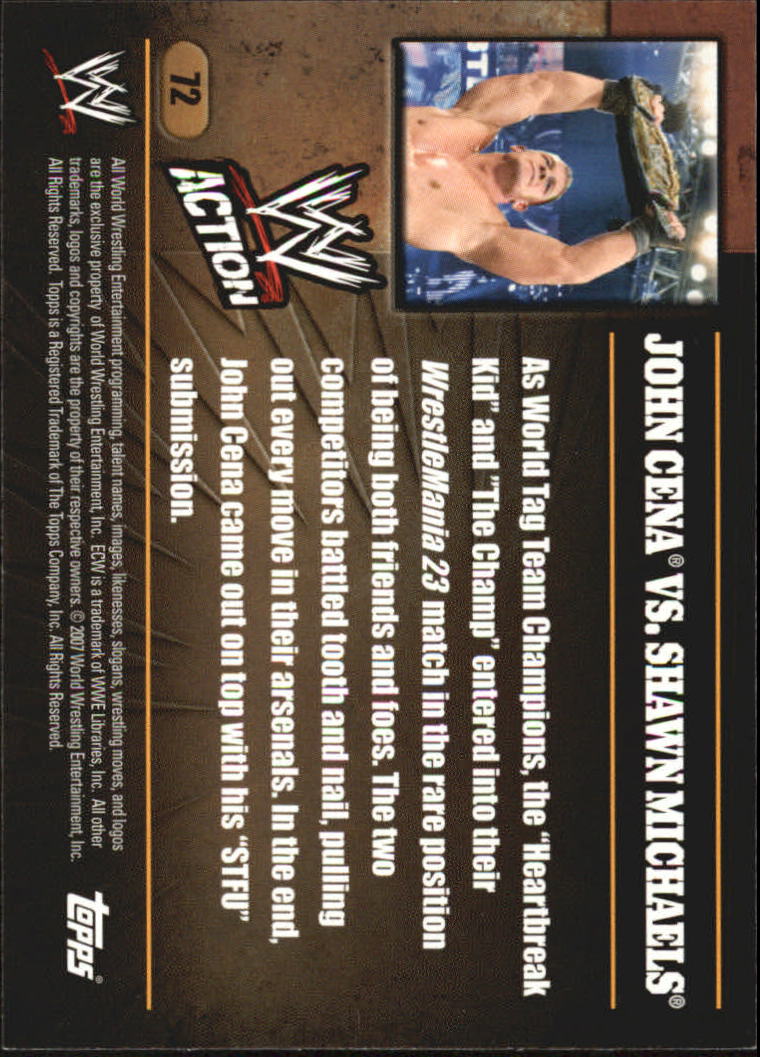 B7318- 2007 Topps WWE Action Wrestling Cards 1-90 -You Pick- 15+ FREE US SHIP - Picture 130 of 166
