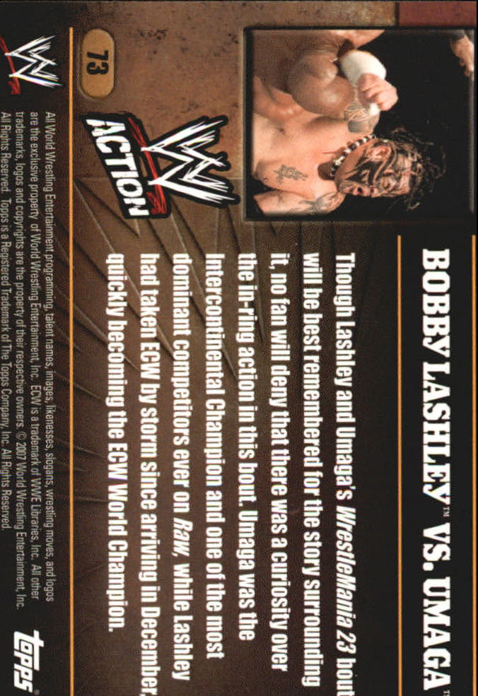 B7318- 2007 Topps WWE Action Wrestling Cards 1-90 -You Pick- 15+ FREE US SHIP - Picture 132 of 166