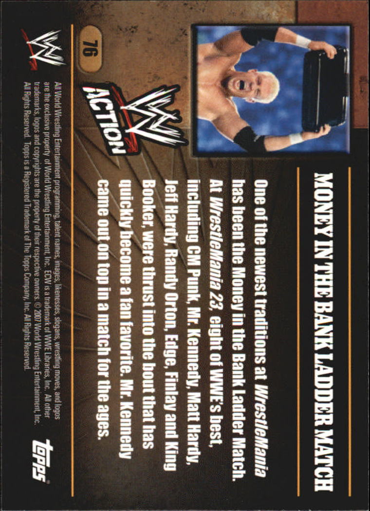 2007 Topps WWE Action #76 Mr. Kennedy back image