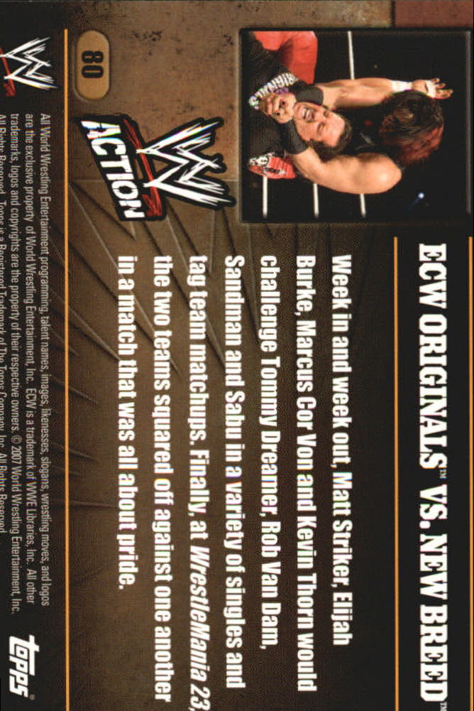 B7318- 2007 Topps WWE Action Wrestling Cards 1-90 -You Pick- 15+ FREE US SHIP - Picture 146 of 166