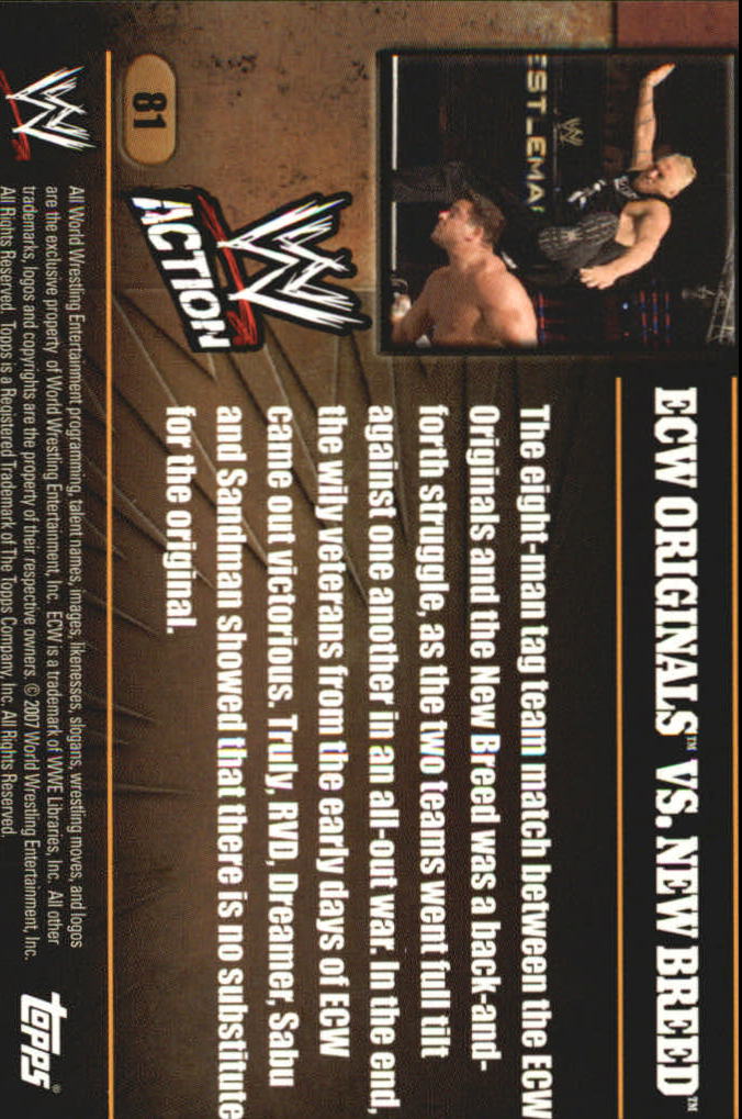 B7318- 2007 Topps WWE Action Wrestling Cards 1-90 -You Pick- 15+ FREE US SHIP - Picture 148 of 166