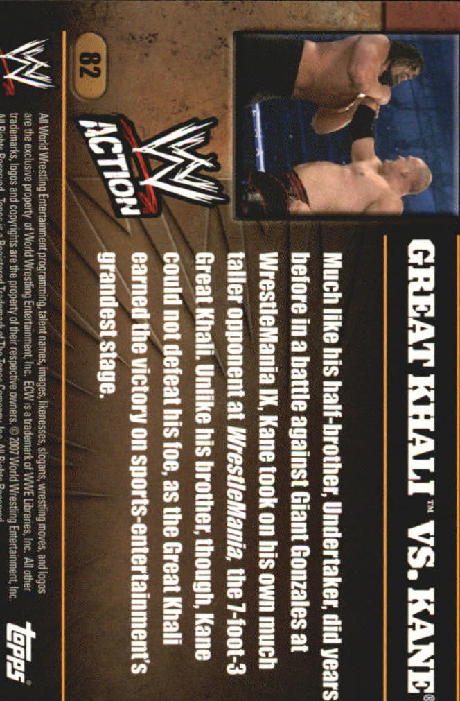 B7318- 2007 Topps WWE Action Wrestling Cards 1-90 -You Pick- 15+ FREE US SHIP - Picture 150 of 166