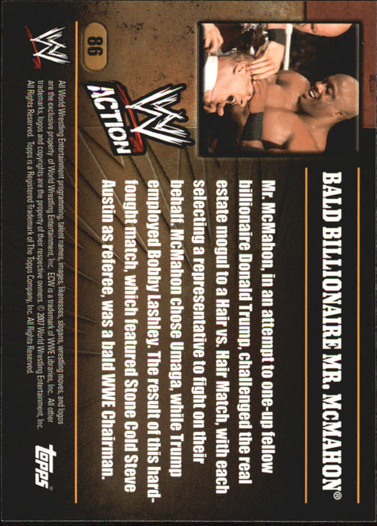 B7318- 2007 Topps WWE Action Wrestling Cards 1-90 -You Pick- 15+ FREE US SHIP - Picture 158 of 166