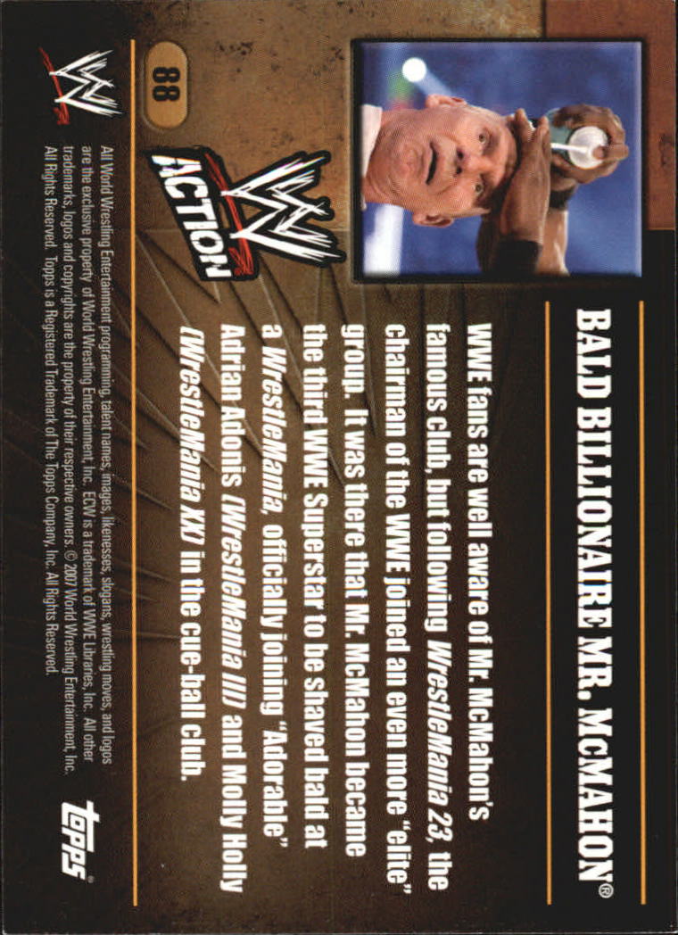 B7318- 2007 Topps WWE Action Wrestling Cards 1-90 -You Pick- 15+ FREE US SHIP - Picture 162 of 166