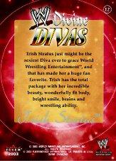 2003 Fleer WWE Divine Divas #12 Trish Stratus back image