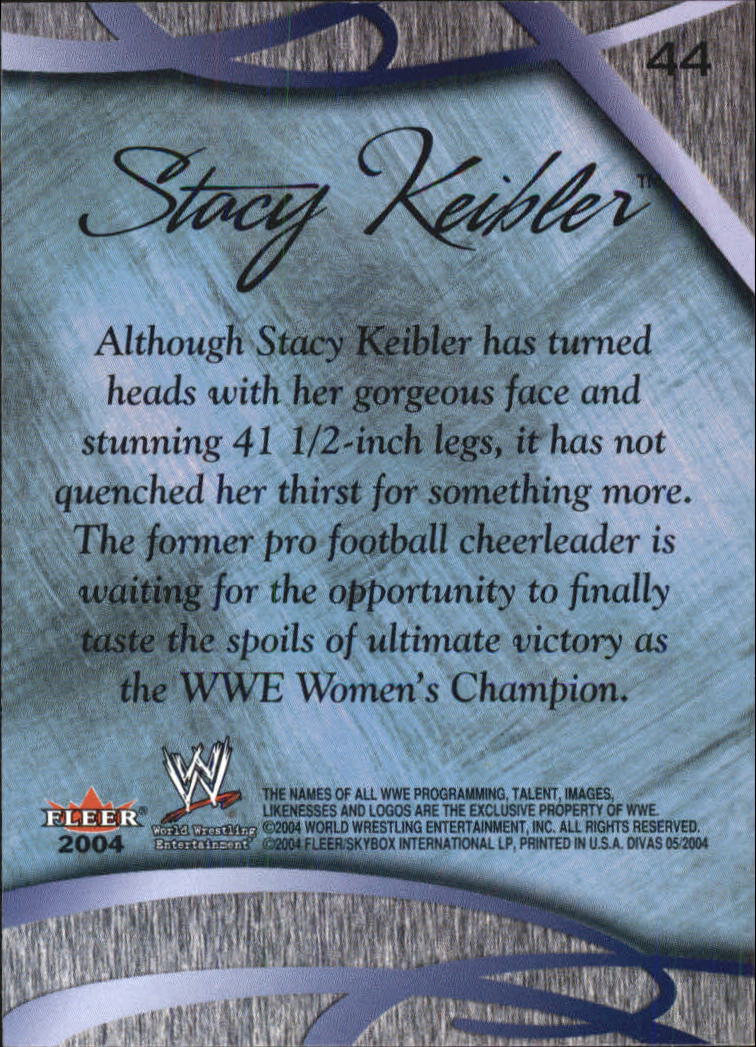2004 Fleer WWE Divine Divas 2005 #44 Stacy Keibler back image