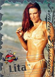 2004 Fleer WWE Divine Divas 2005 Femme Physique #1 Lita