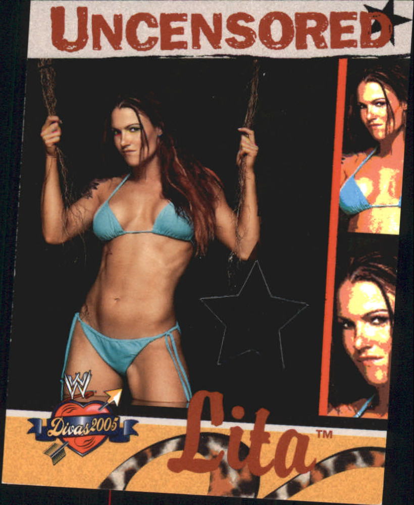 2004 Fleer WWE Divine Divas 2005 Divas Uncensored Memorabilia #DUL Lita