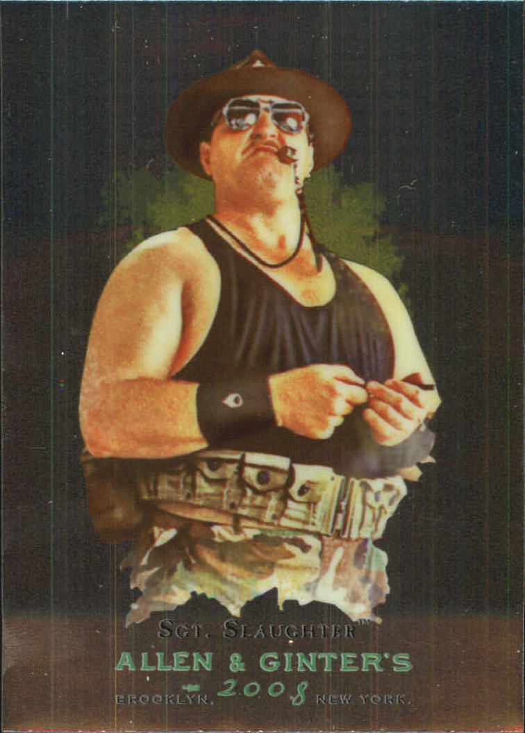 2008 Topps Heritage III Chrome WWE Allen and Ginter Superstars #9 Sgt. Slaughter