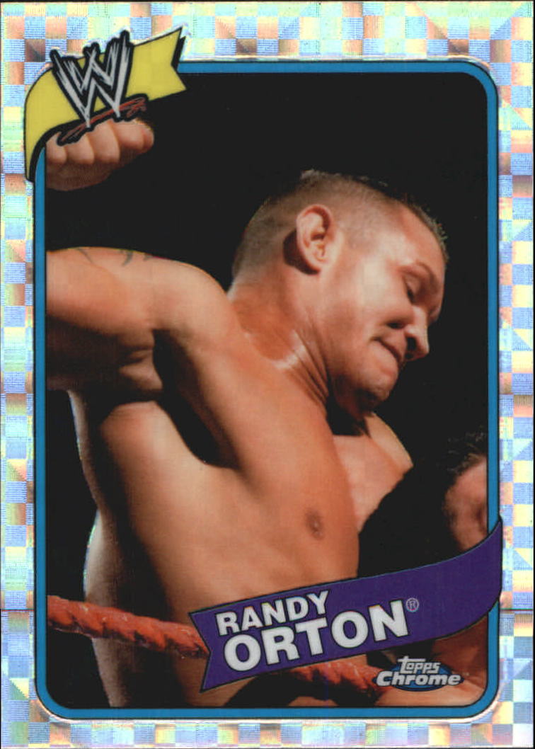 2008 Topps Heritage III Chrome WWE X-Fractors #55 Randy Orton