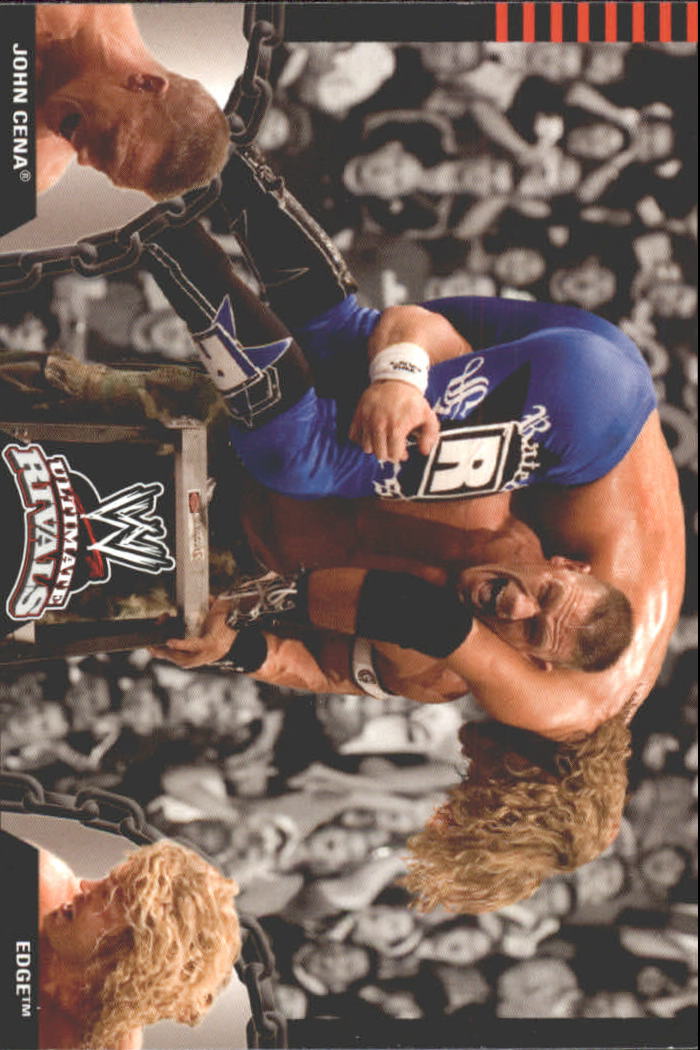 2008 Topps WWE Ultimate Rivals #21 John Cena vs. Edge