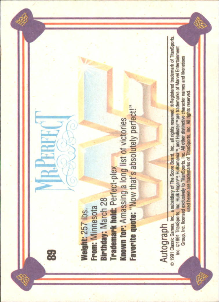 B1105- 1991 Classic WWF Superstars Wrestling 1-150 -You Pick- 15+ FREE US SHIP - Picture 54 of 110