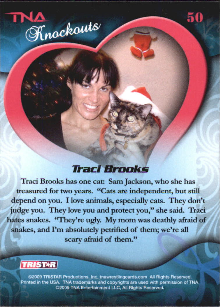 2009 TRISTAR TNA Knockouts #50 Traci Brooks FF back image
