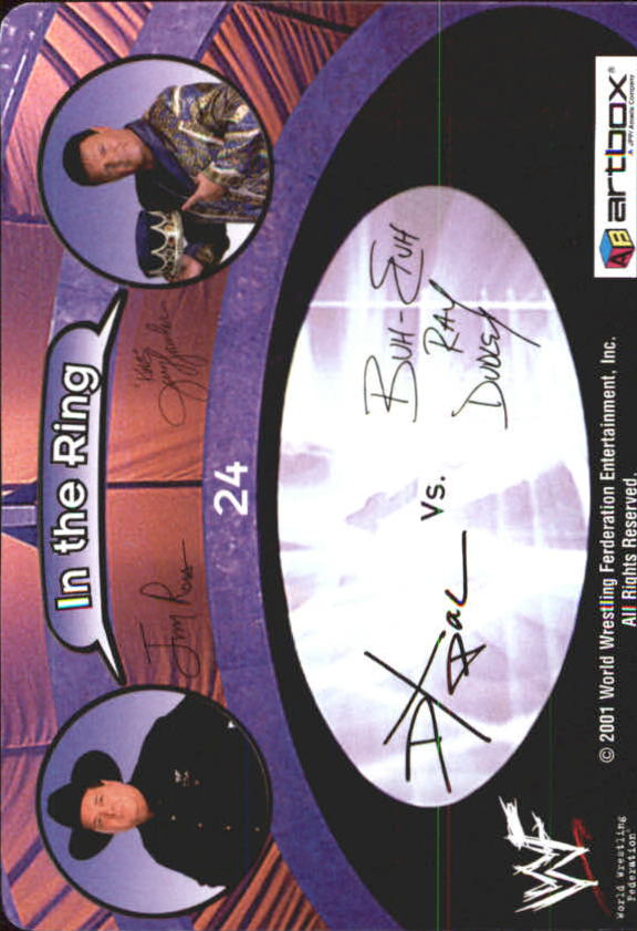2001 Artbox WWF Slams! MotionCardz #24 X-Pac vs. Buh-Buh Ray Dudley back image
