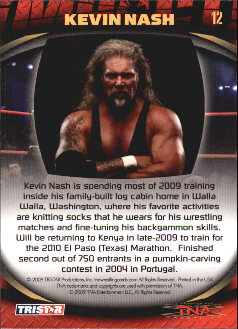 2009 TRISTAR TNA Impact #12 Kevin Nash back image