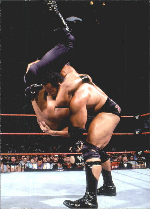 2000 Comic Images WWF Rock Solid #53 Rock vs. Faarooq
