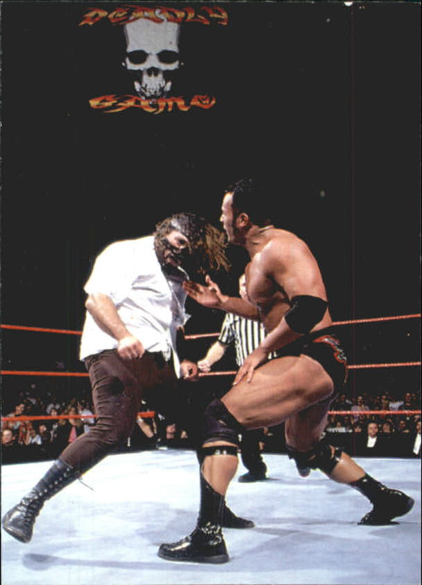 2000 Comic Images WWF Rock Solid #59 Rock vs. Mankind