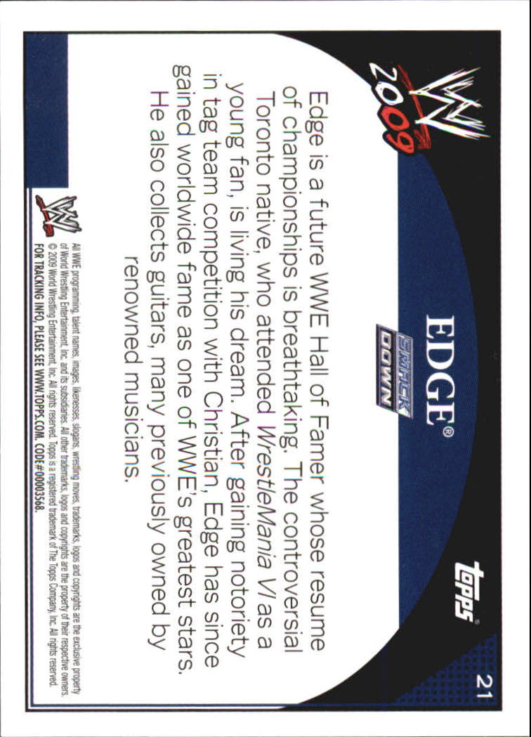 B2239- 2009 Topps WWE Wrestling Cards 1-90 +Inserts -You Pick- 15+ FREE US SHIP - Picture 10 of 88