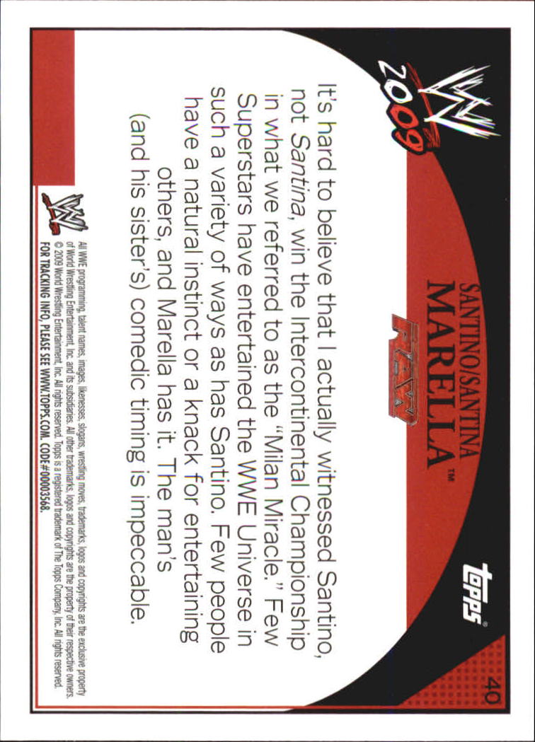 B2239- 2009 Topps WWE Wrestling Cards 1-90 +Inserts -You Pick- 15+ FREE US SHIP - Picture 22 of 88
