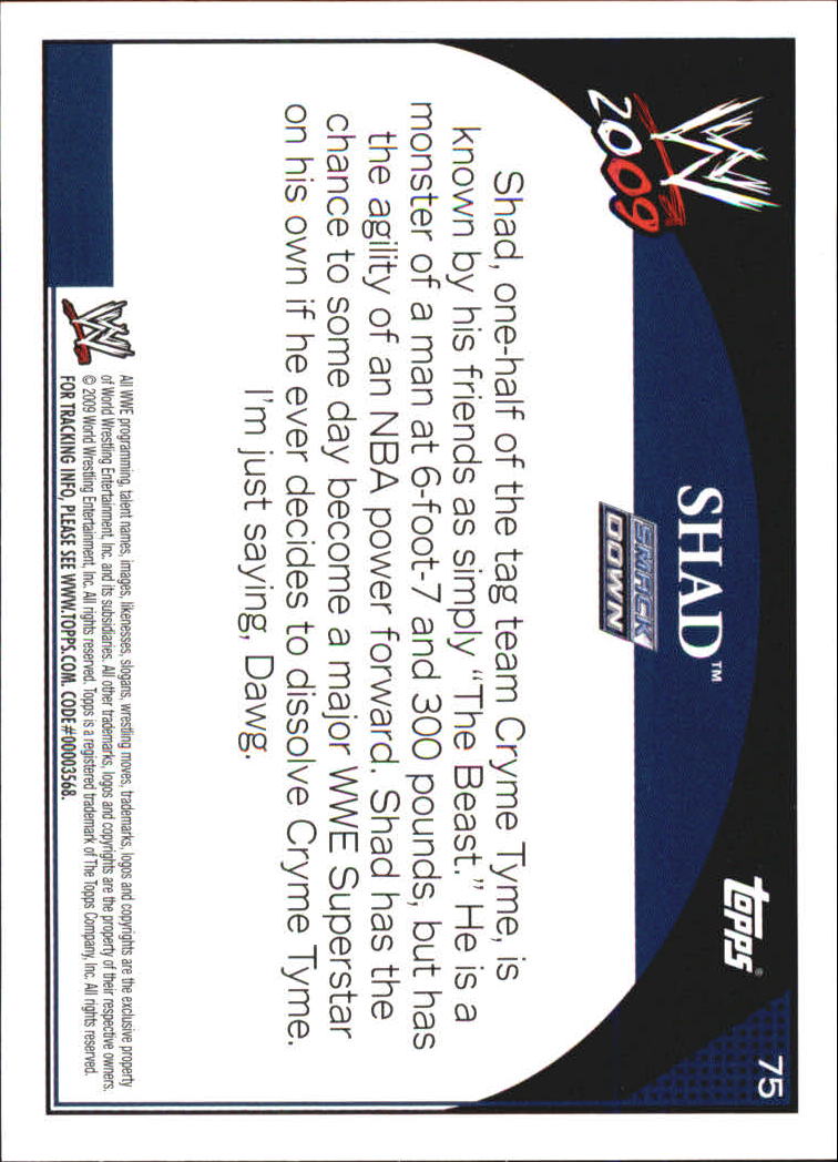B2239- 2009 Topps WWE Wrestling Cards 1-90 +Inserts -You Pick- 15+ FREE US SHIP - Picture 52 of 88