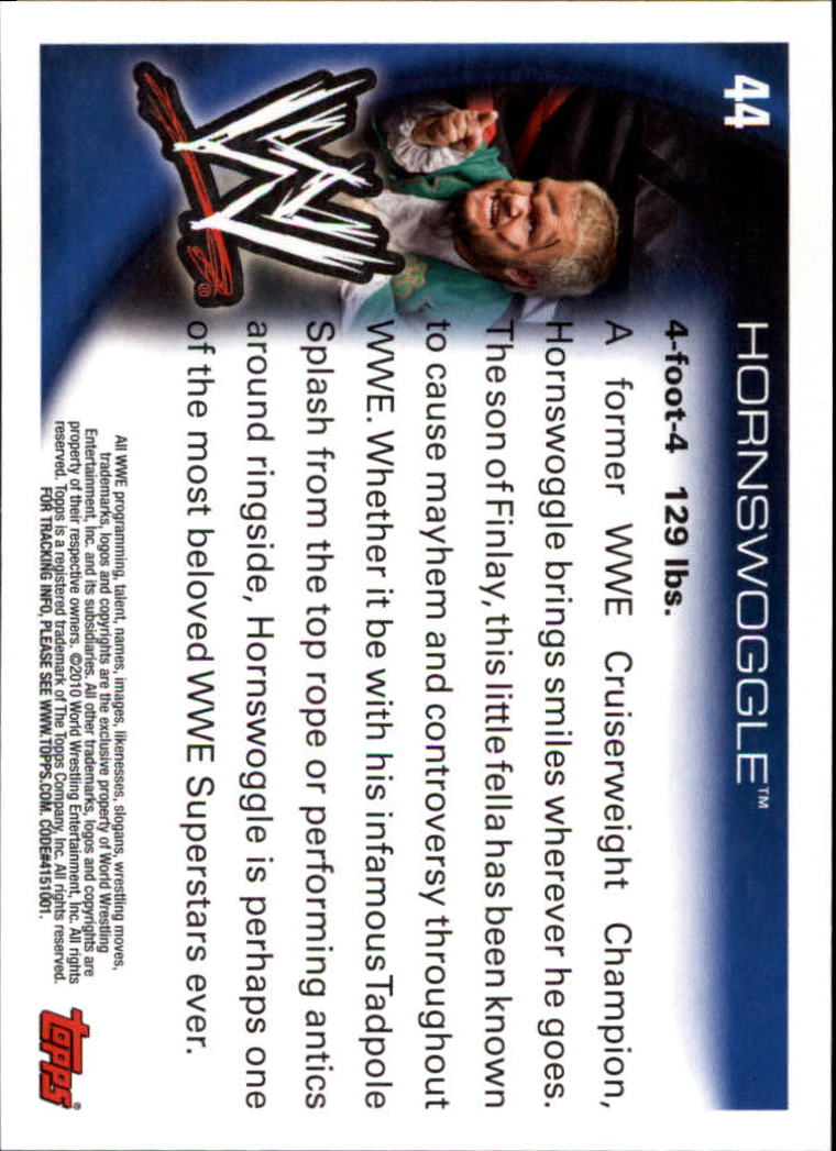 B0758- 2010 Topps WWE Wrestling #s 1-110 +Inserts -You Pick- 15+ FREE US SHIP - Picture 89 of 365