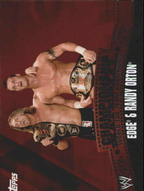 2010 Topps WWE Championship Material #C39 Edge & Randy Orton