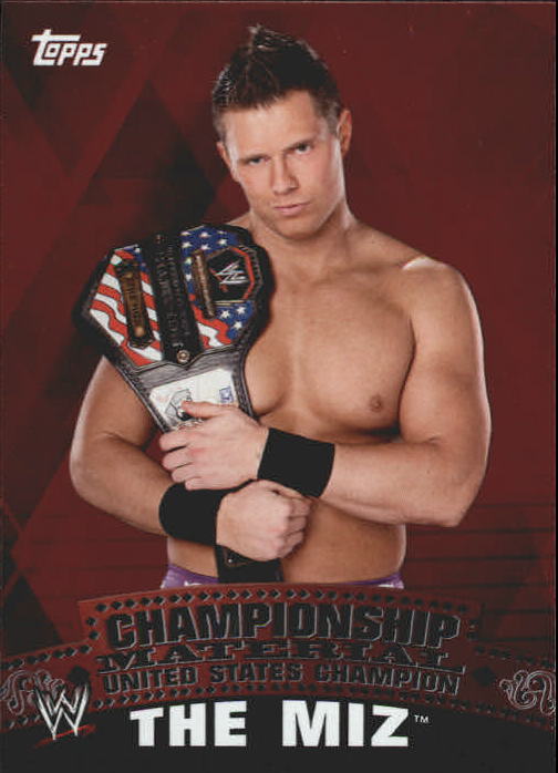 2010 Topps WWE Championship Material Intercontinental Puzzle Back #C8 The Miz