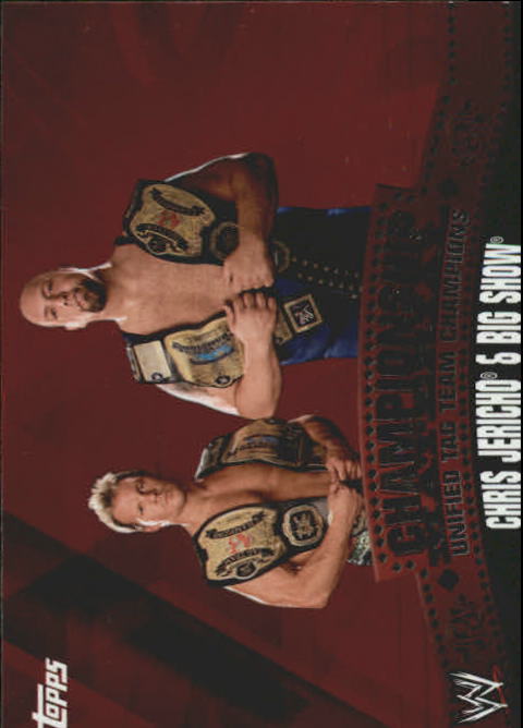 2010 Topps WWE Championship Material Intercontinental Puzzle Back #C14 Chris Jericho & Big Show