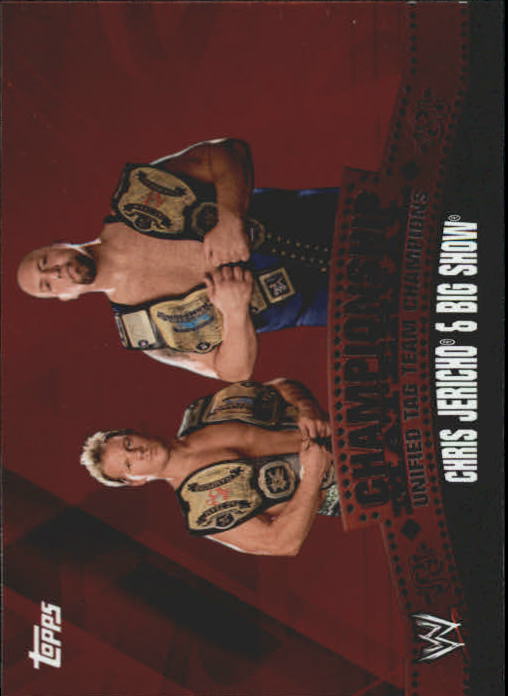 2010 Topps WWE Championship Material Unified Tag Team Puzzle Back #C14 Chris Jericho & Big Show