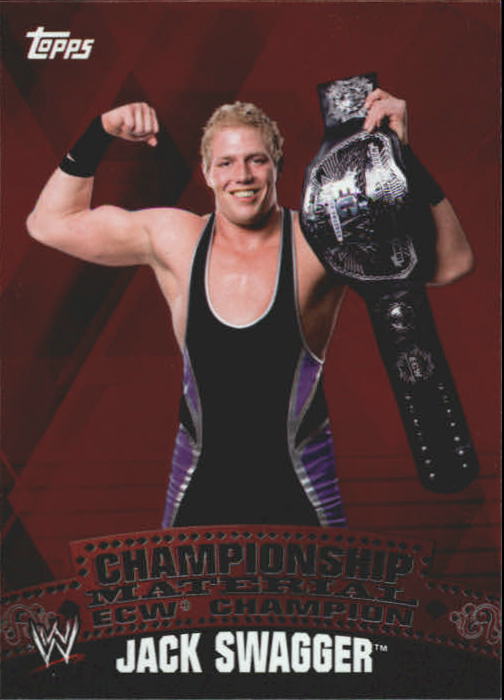 2010 Topps WWE Championship Material Unified Tag Team Puzzle Back #C32 Jack Swagger