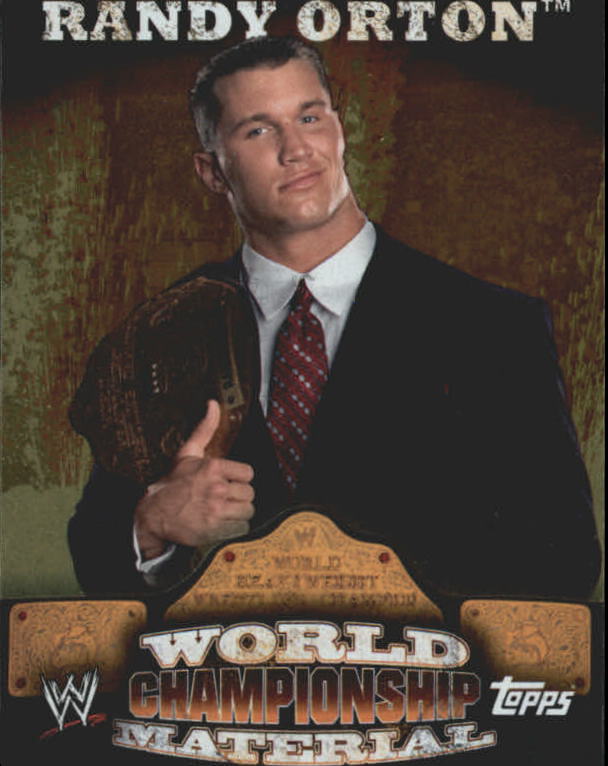 2010 Topps WWE World Championship Material Puzzle Back #W10 Randy Orton