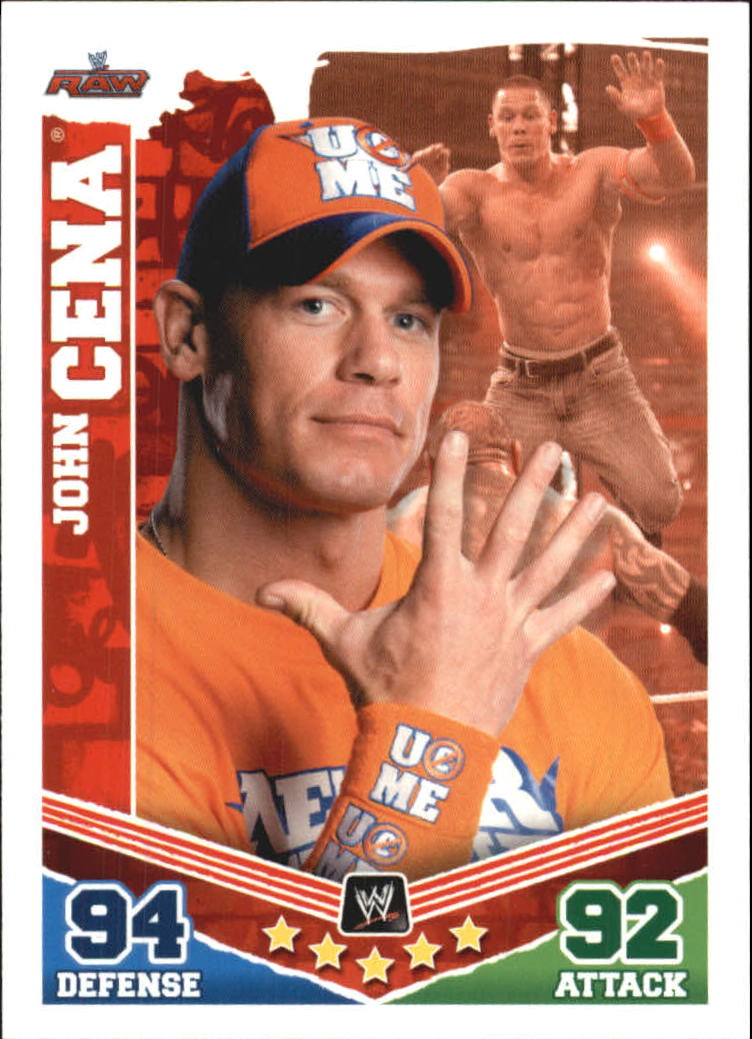 2010 Topps WWE Slam Attax Mayhem #10 John Cena