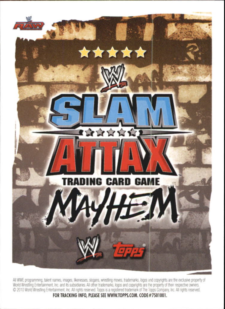 2010 Topps WWE Slam Attax Mayhem #17 Randy Orton back image