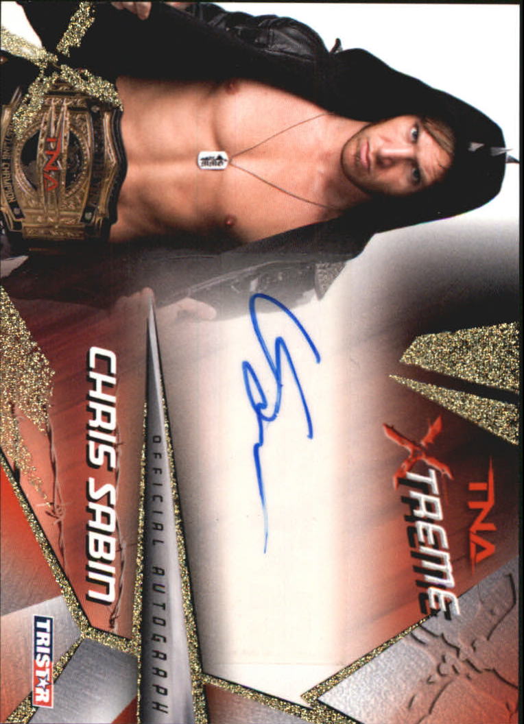 2010 TRISTAR TNA Xtreme Autographs Gold #X40 Chris Sabin