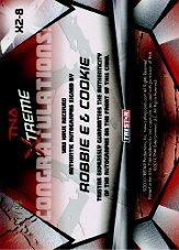 2010 TRISTAR TNA Xtreme Dual Autographs Gold #8 Robbie E/Cookie back image