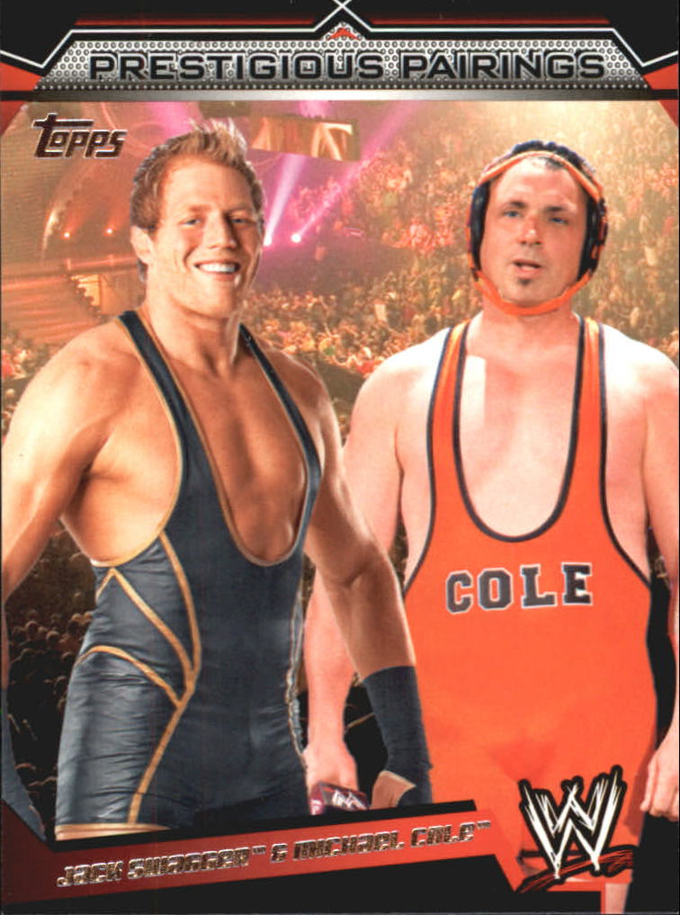 2011 Topps WWE Prestigious Pairings #PP5 Jack Swagger & Michael Cole