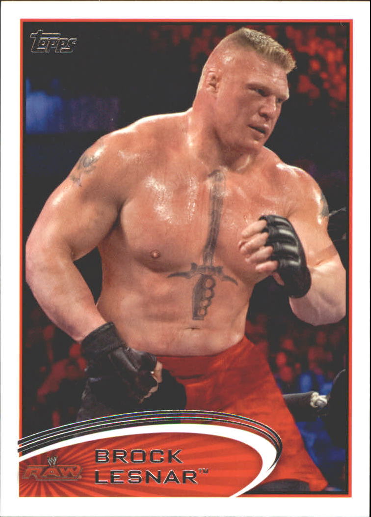 2012 Topps WWE #5 Brock Lesnar