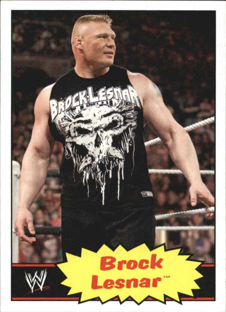 2012 Topps Heritage WWE #7 Brock Lesnar