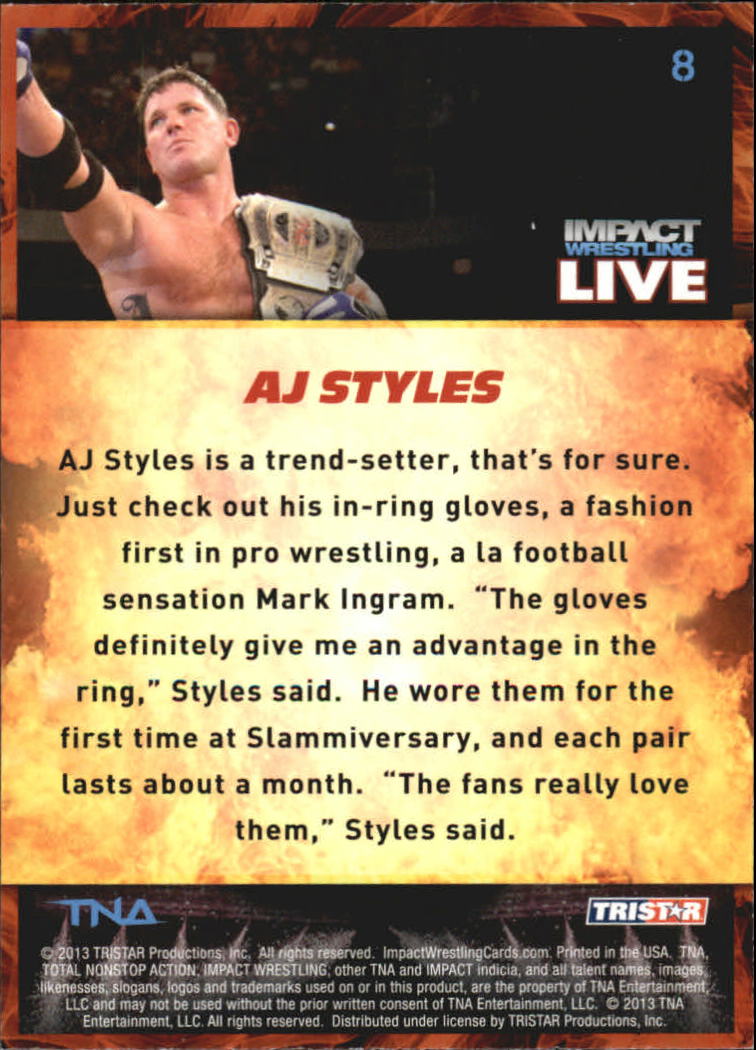 A4614- 2013 TRISTAR TNA Impact Live Card #s 1-99 -You Pick- 15+ FREE US SHIP - Picture 11 of 145