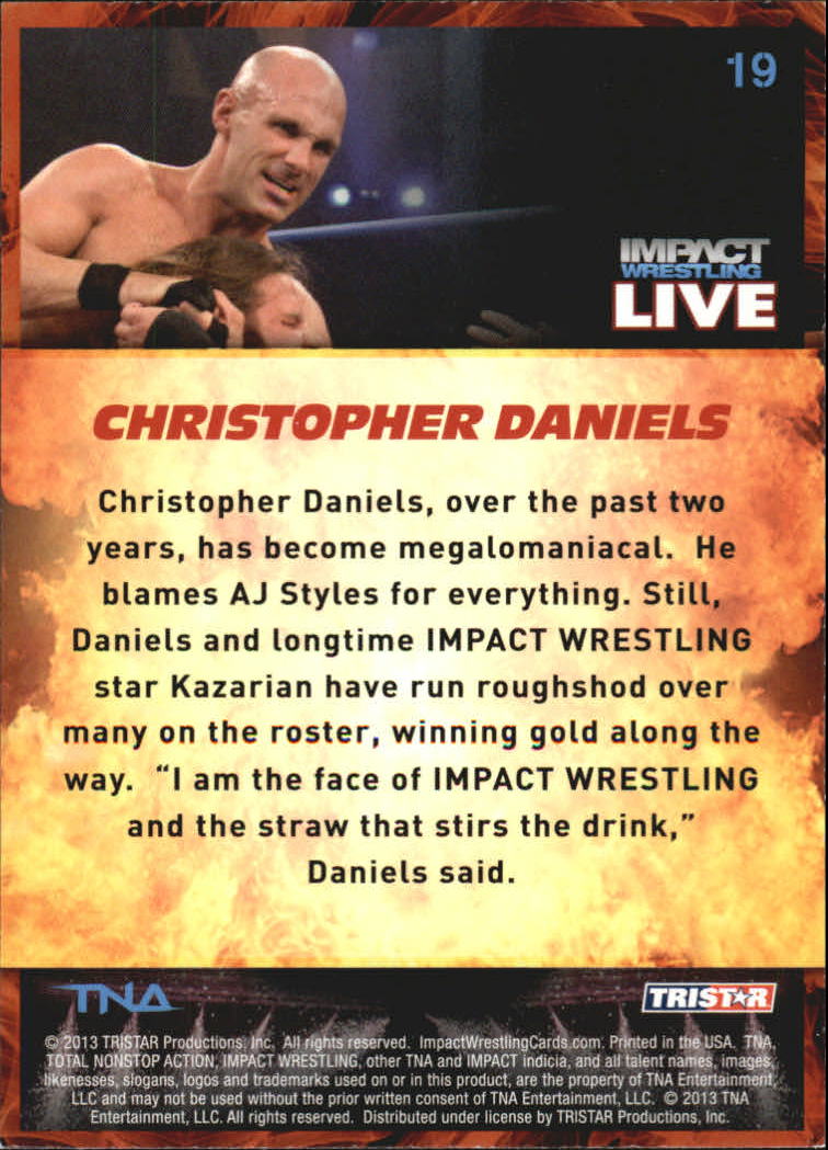 A4614- 2013 TRISTAR TNA Impact Live Card #s 1-99 -You Pick- 15+ FREE US SHIP - Picture 33 of 145