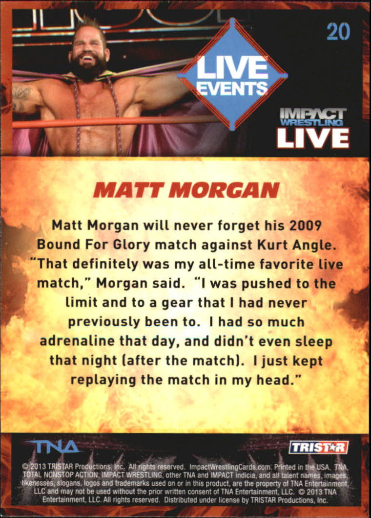 A4614- 2013 TRISTAR TNA Impact Live Card #s 1-99 -You Pick- 15+ FREE US SHIP - Picture 35 of 145