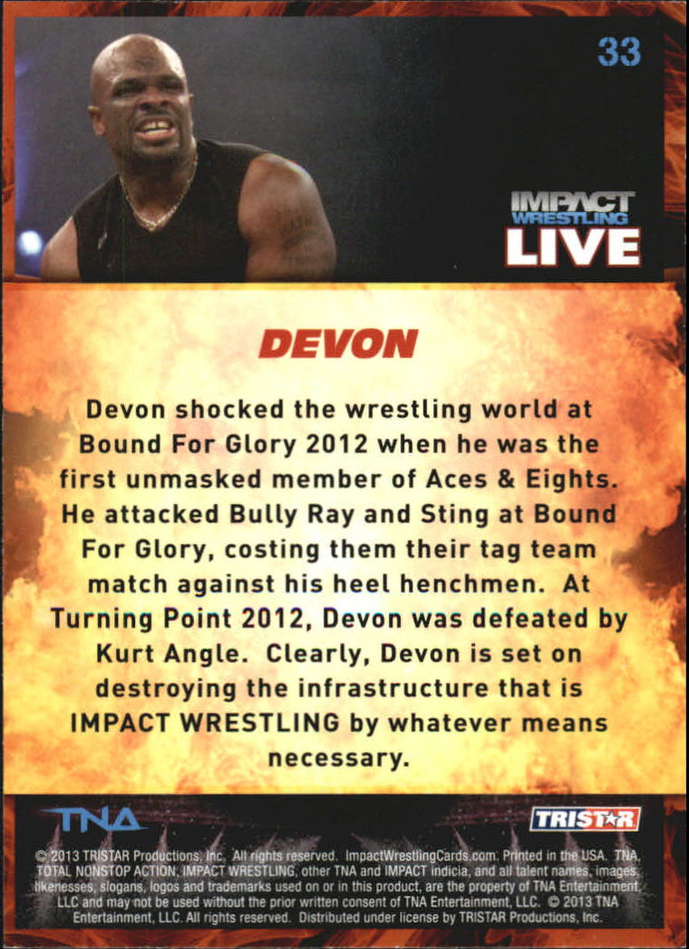 A4614- 2013 TRISTAR TNA Impact Live Card #s 1-99 -You Pick- 15+ FREE US SHIP - Picture 55 of 145