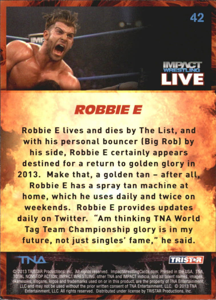 A4614- 2013 TRISTAR TNA Impact Live Card #s 1-99 -You Pick- 15+ FREE US SHIP - Picture 61 of 145