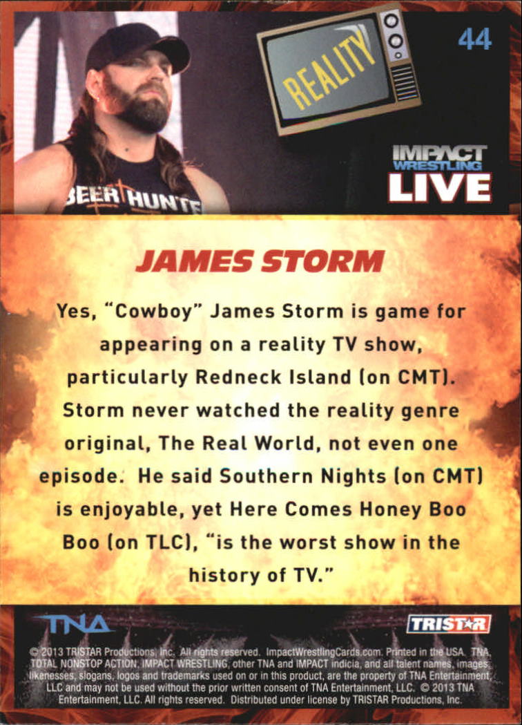 A4614- 2013 TRISTAR TNA Impact Live Card #s 1-99 -You Pick- 15+ FREE US SHIP - Picture 65 of 145