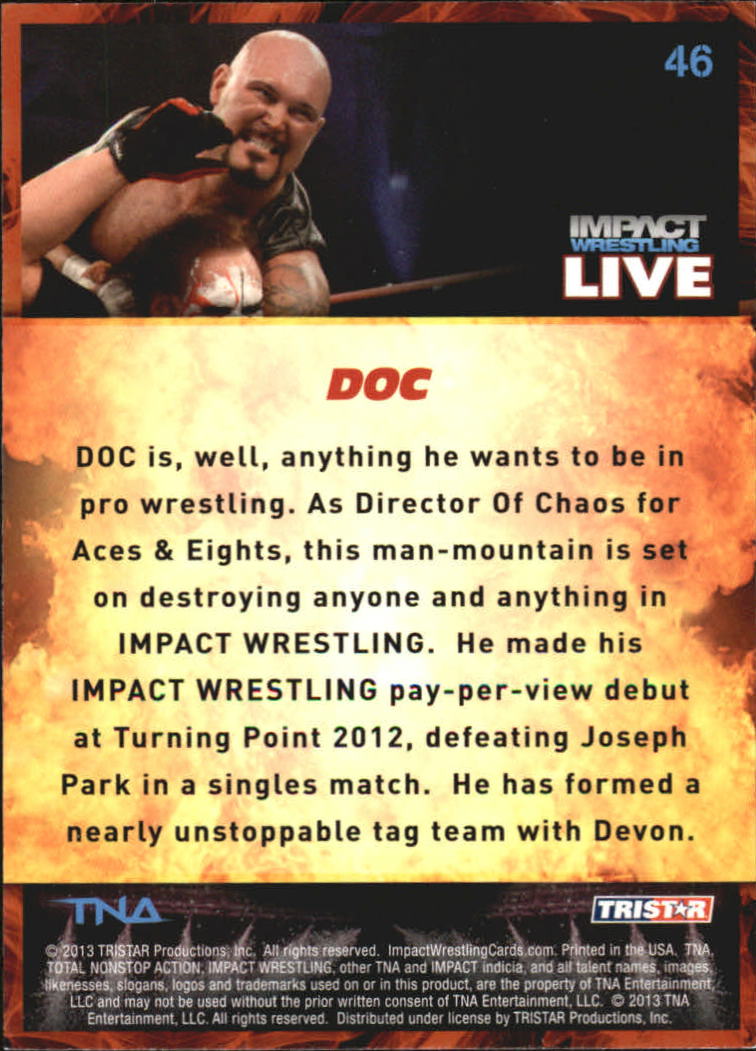 A4614- 2013 TRISTAR TNA Impact Live Card #s 1-99 -You Pick- 15+ FREE US SHIP - Picture 69 of 145