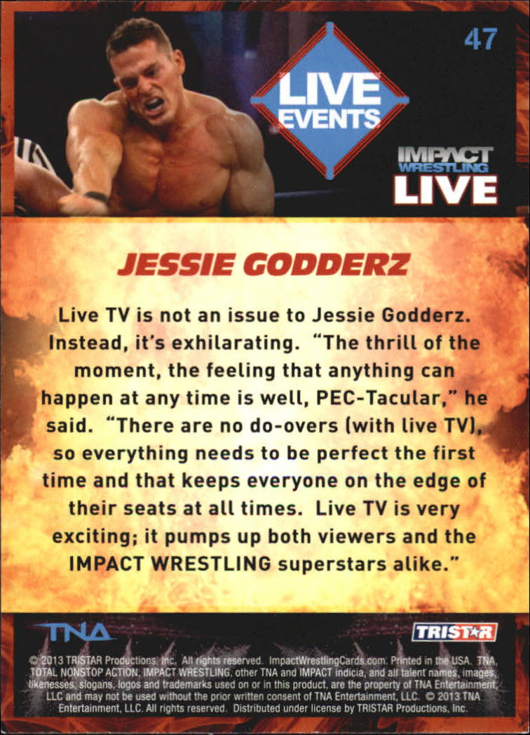 A4614- 2013 TRISTAR TNA Impact Live Card #s 1-99 -You Pick- 15+ FREE US SHIP - Picture 71 of 145