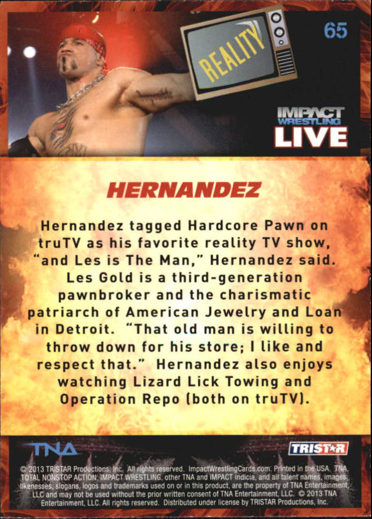 A4614- 2013 TRISTAR TNA Impact Live Card #s 1-99 -You Pick- 15+ FREE US SHIP - Picture 91 of 145