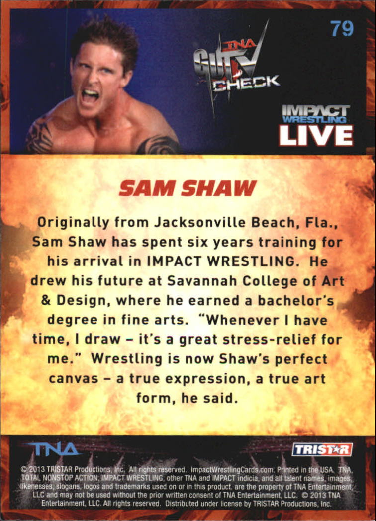 A4614- 2013 TRISTAR TNA Impact Live Card #s 1-99 -You Pick- 15+ FREE US SHIP - Picture 115 of 145