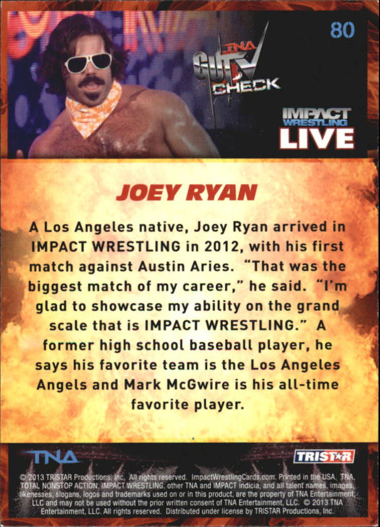 A4614- 2013 TRISTAR TNA Impact Live Card #s 1-99 -You Pick- 15+ FREE US SHIP - Picture 117 of 145